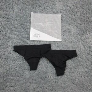 Move Dance Briefs Thong Womens XS/S Black Seamless Dance Underwear 2 Pack NWT